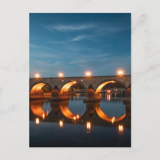 Brücke in Koblenz Deutschland Postkarte (Vorderseite)