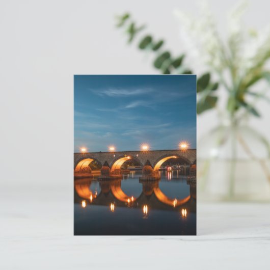 Brücke in Koblenz Deutschland Postkarte (Stehend Vorderseite)