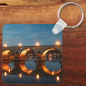 Brücke in Koblenz Deutschland Schlüsselanhänger (Rückseite)