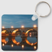 Brücke in Koblenz Deutschland Schlüsselanhänger (Rückseite)