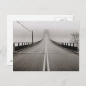 Brücke in Nebel Postkarte (Vorne/Hinten)