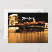Brücke in Ungarn Postkarte (Vorne/Hinten)