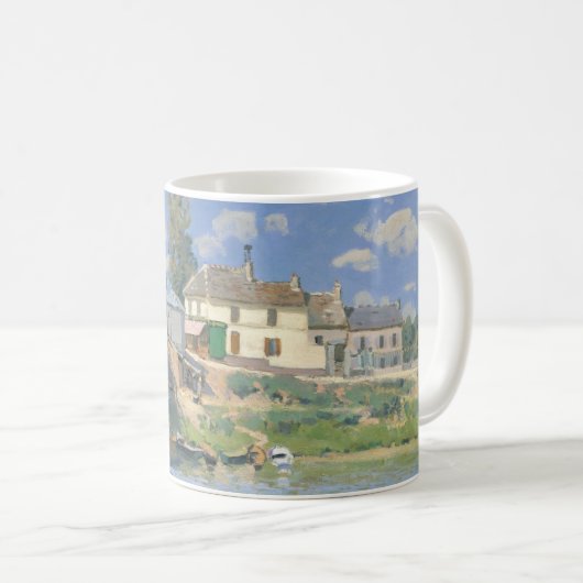 Brücke in Villeneu von Sisley Impressionist Paint Kaffeetasse (VorderseiteRechts)