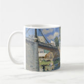 Brücke in Villeneu von Sisley Impressionist Paint Kaffeetasse (Links)