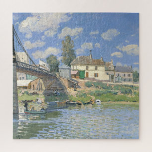 Brücke in Villeneu von Sisley Impressionist Paint Puzzle
