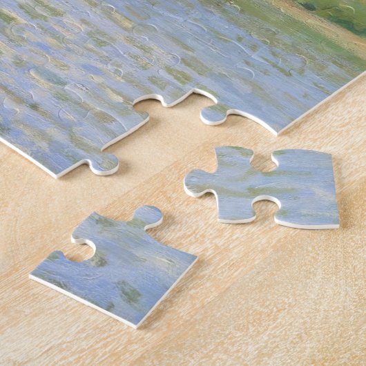 Brücke in Villeneu von Sisley Impressionist Paint Puzzle (Seite)