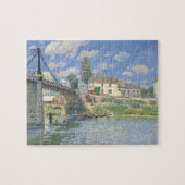 Brücke in Villeneu von Sisley Impressionist Paint Puzzle (Horizontal)