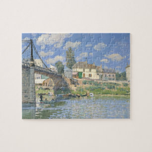 Brücke in Villeneu von Sisley Impressionist Paint Puzzle
