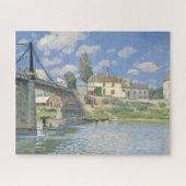Brücke in Villeneu von Sisley Impressionist Paint Puzzle (Horizontal)