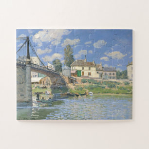 Brücke in Villeneu von Sisley Impressionist Paint Puzzle