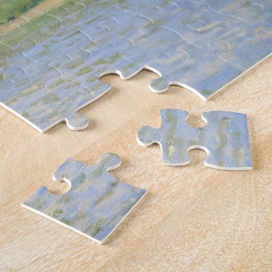 Brücke in Villeneu von Sisley Impressionist Paint Puzzle (Seite)
