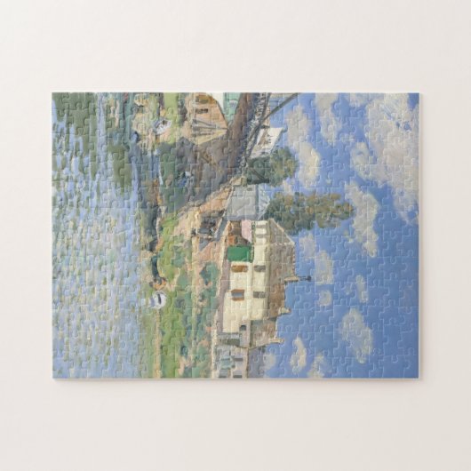 Brücke in Villeneu von Sisley Impressionist Paint Puzzle (Horizontal)