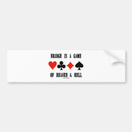 Brücke ist ein Spiel des Himmels u. der Hölle Autoaufkleber