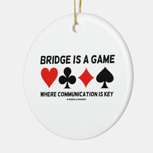 Brücke ist ein Spiel, in dem Kommunikation Keramikornament (Links)