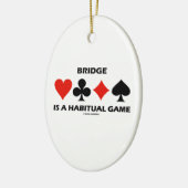 Brücke ist eine Gewohnheitskarten-Anzüge des Keramik Ornament (Links)