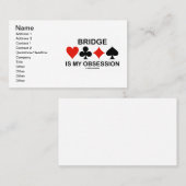 Brücke ist meine Obsession Visitenkarte (Vorne/Hinten)