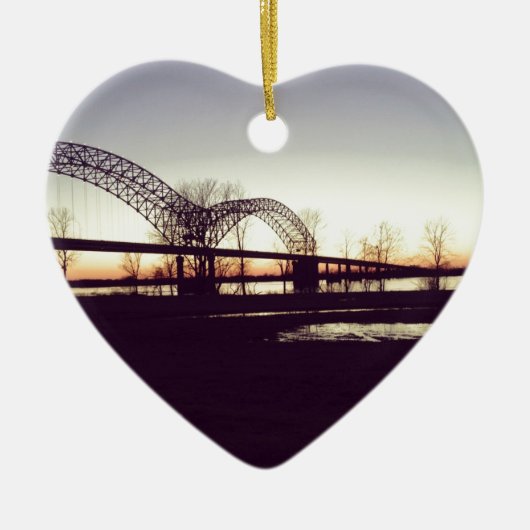 Brücke Keramik Ornament (Vorne)