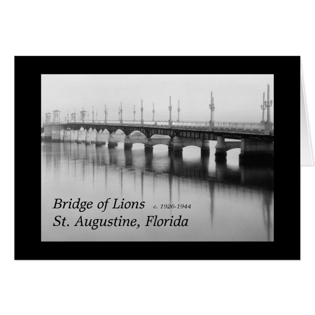 Brücke Lions St. Augustine, Florida (Vorderseite (Horizontal))