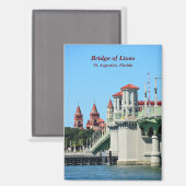 Brücke Lions St. Augustine, Florida Magnet (Vorderseite/Rückseite)