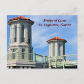 Brücke Lions St. Augustine, Florida Postkarte (Vorderseite)