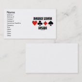 Brücke Lover Inside (Höhe der Doppelbrücke) Visitenkarte (Vorne/Hinten)