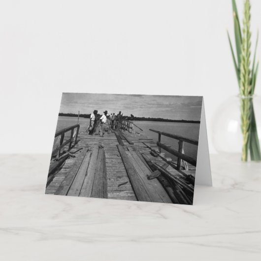 Brücke, Marco Island, Florida, 1935 Karte (Vorderseite)