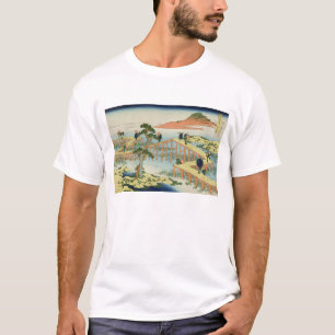 Brücke mit acht Teilen, Provinz von Mucawa, Japan, T-Shirt