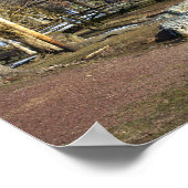 Brücke mit Pond Poster (Ecke)