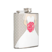 Brücke mit rote Rosen angesagter Kolben Flachmann (Rechts)