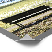 Brücke mit Schneeplakat Poster (Ecke)
