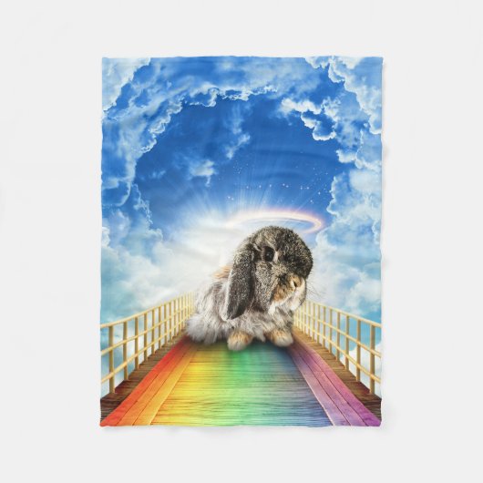 Brücke mit vielen Farben Fleecedecke (Vorderseite)