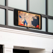 BRÜCKE MIT WASSERWOODBLOCK JAPANESISCHES DRUCKBann Banner (Äußeres Gebäude)