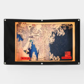 BRÜCKE MIT WASSERWOODBLOCK JAPANESISCHES DRUCKBann Banner (Horizontal)