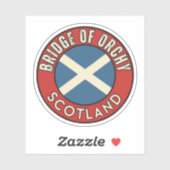 Brücke Orchy, Schottland Aufkleber (Blatt)