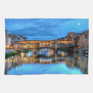 Brücke Ponte vecchio in Florenz, Italien Geschirrtuch