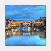 Brücke Ponte vecchio in Florenz, Italien Magnet (Vorne)