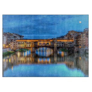 Brücke Ponte vecchio in Florenz, Italien Schneidebrett