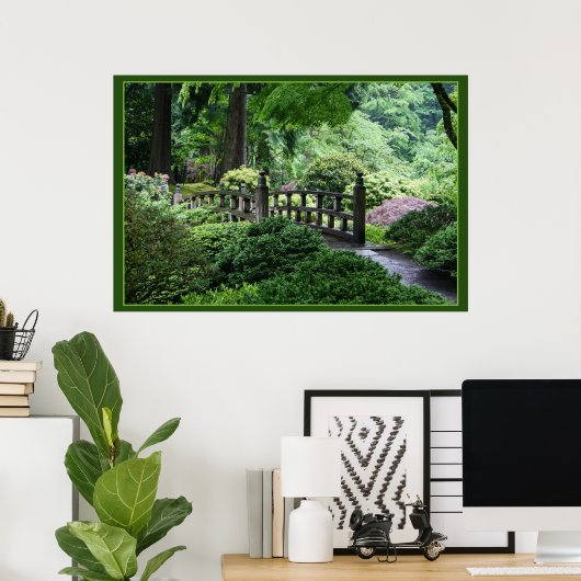 Brücke - Portland Japanese Garden Poster (Heimbüro)