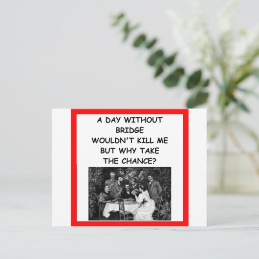 BRÜCKE POSTKARTE (Stehend Vorderseite)