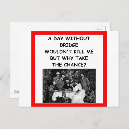 BRÜCKE POSTKARTE (Vorne/Hinten)