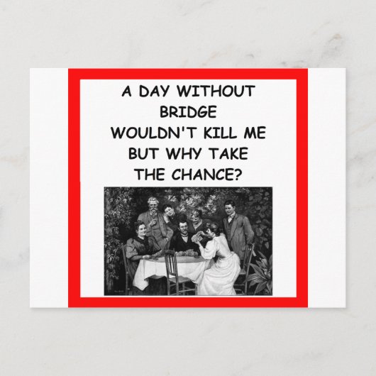 BRÜCKE POSTKARTE (Vorderseite)