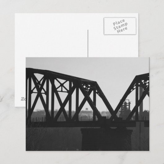 Brücke Postkarte (Vorne/Hinten)
