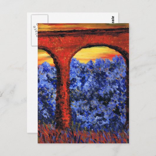 Brücke Postkarte (Vorne/Hinten)