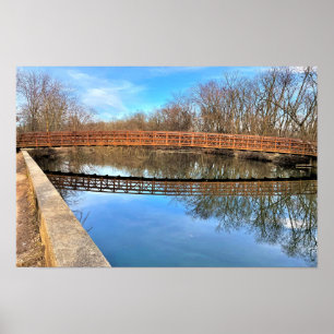 Brücke Reflexion Poster