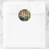Brücke - Ruhe Runder Aufkleber (Tasche)