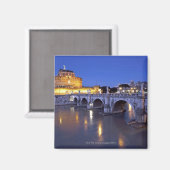 Brücke Sant Angelo und Castel Sant Angelo Magnet (Vorderseite/Rückseite)