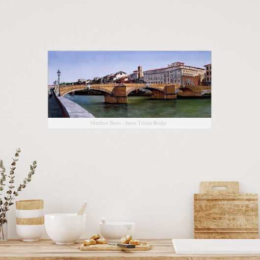 Brücke Santa Trinita Poster (Küche)