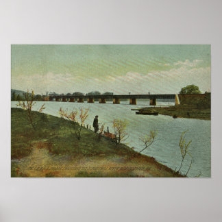 Brücke Schuylkill River Norristown PA Poster