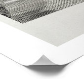 Brücke Shiraz, Isfahan, aus "Voyages du Chevel" Poster (Ecke)