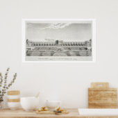 Brücke Shiraz, Isfahan, aus "Voyages du Chevel" Poster (Küche)